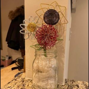 wire flower decor